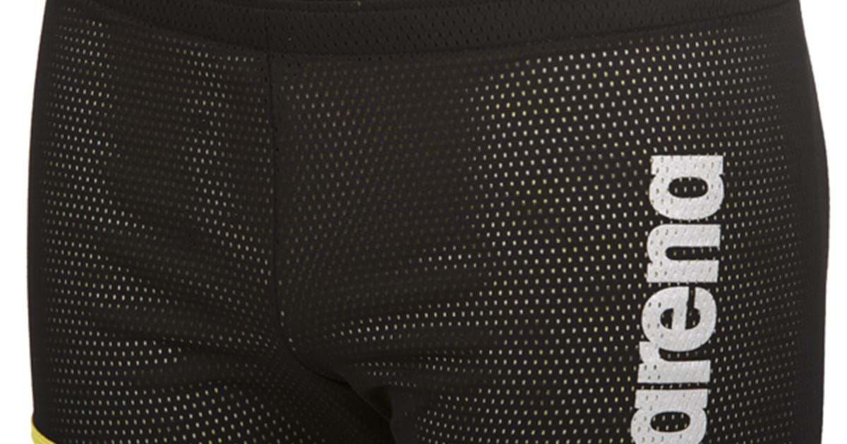 Costume Frenante Arena Square Cut Unisex - Pantaloncino Allenamento Nuoto Con Tessuto Rete Anti-Cloro - Foto 8