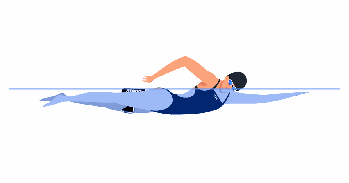 Freestyle arms with an arena Swim Keel